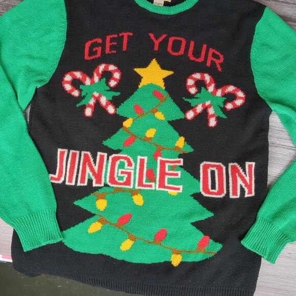 Roebuck & Co. Get Your Jingle On Ugly Christmas Sweater Men’s Unisex Small - Picture 3 of 9
